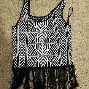 Bebe fringe top